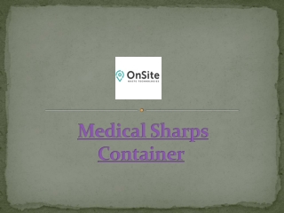 Medical Sharps Container