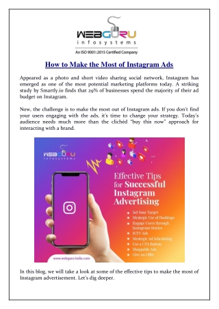 How to Make the Most of Instagram Ads