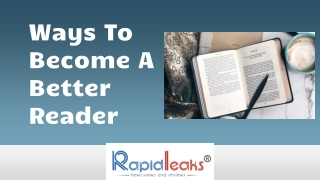 Ways To Become A Better Reader
