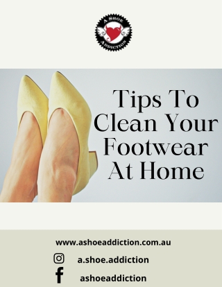 Tips To Clean Your Footwear At Home