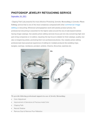 JEWELRY RETOUCHING