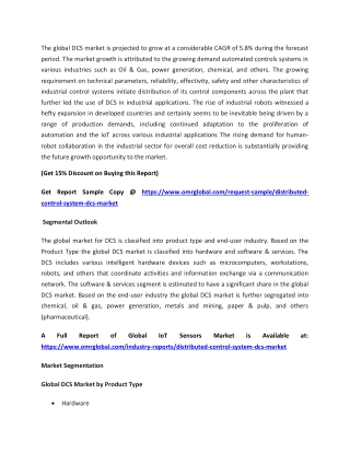 Global Distributed Control System (DCS) Market