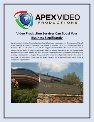 Video Production Services Can Boost Your Business Significantly