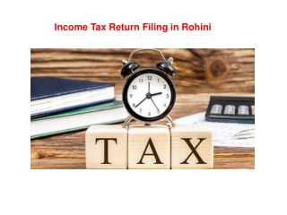Income Tax Return Filing in Rohini