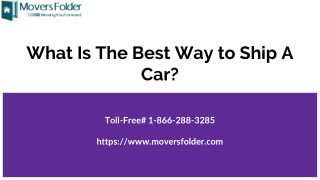 What Is The Best Way to Ship A Car