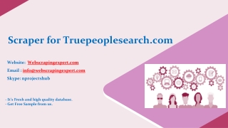 Scraper for Truepeoplesearch.com
