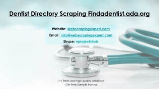 Dentist Directory Scraping Findadentist.ada.org