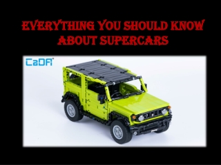 Everything you should know about supercars