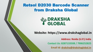 Buy Retsol D2030 Barcode Scanner from Draksha Global