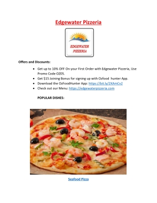 10% Off - Edgewater Pizzeria Menu, WA| Pizza Delivery & Takeaway.