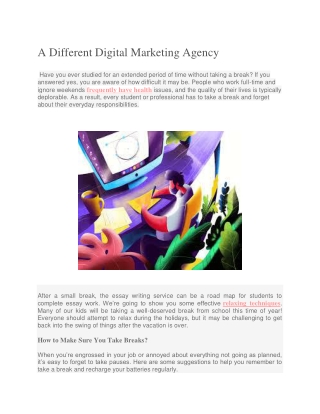 Digital marketing