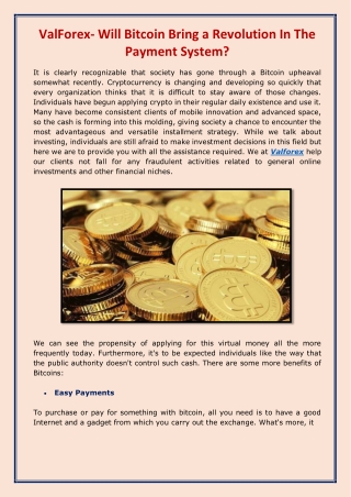 ValForex- Will Bitcoin Bring a Revolution In The Payment System-converted