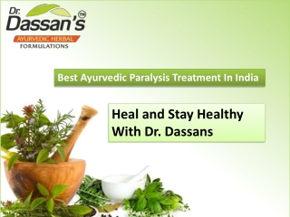 Best Ayurvedic Paralysis Treatment In India