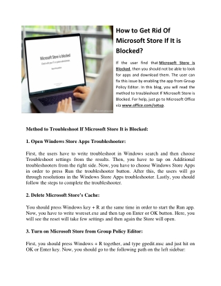 How to Get Rid Of Microsoft Store If It is Blocked?