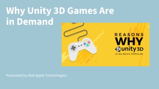 Why Unity 3D Games Are in Demand