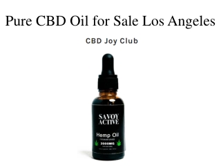 Pure CBD Oil for Sale Los Angeles