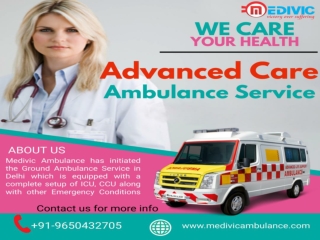 Low Price Ambulance Service in Bokaro & Hazaribagh, Jharkhand by Medivic