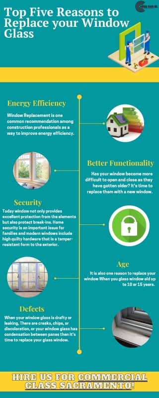 Top Five Reasons to Replace your Window Glass