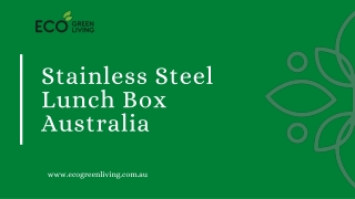 Stainless Steel Lunch Box Australia