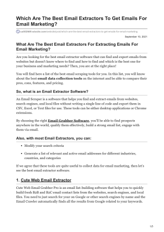 Which Are The Best Email Extractors To Get Emails For Email Marketing