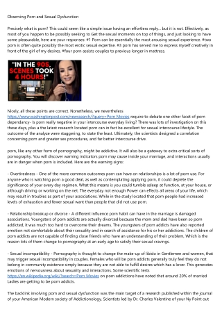 A Beginner's Guide to www.vonporno.com
