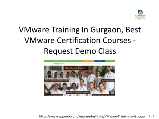 VMware Training In Gurgaon, Best VMware Certification Courses - Request Demo Class