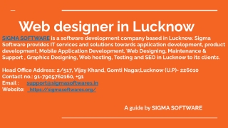Web designing Lucknow