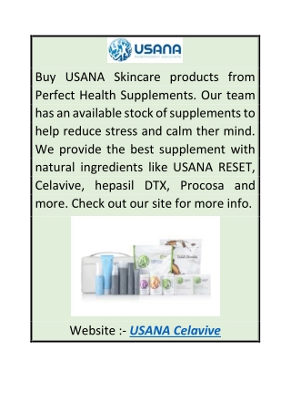 USANA Celavive  Perfecthealthsupplements.com