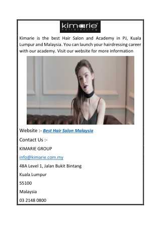 Best Hair Salon in Kuala Lumpur, Malaysia