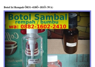Botol Isi Rempah O8౩l•Ꮞl8O•l8lO(WA)