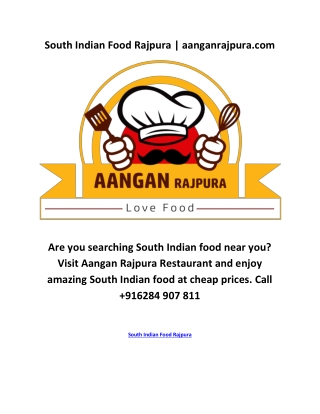 South Indian Food Rajpura