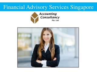Financial Advisory Services Singapore