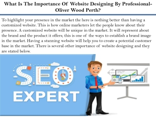 What Is The Importance Of Website Designing By Professional- Oliver Wood Perth?