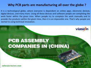 Why PCB parts are manufacturing all over the globe?