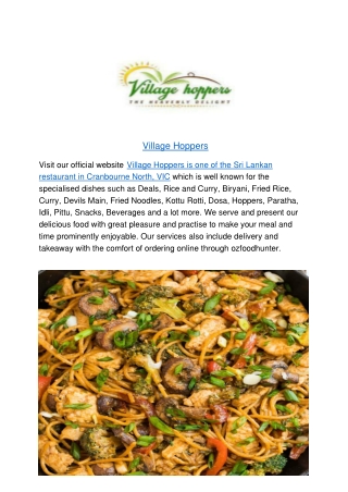 5% Off - Village Hoppers Cranbourne North Takeaway,VIC
