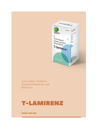 Tenofovir disoproxil fumarate, Lamivudine, Efavirenz tablets