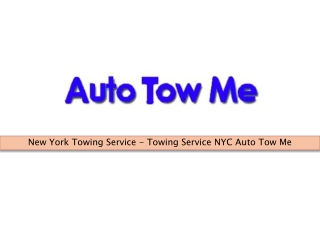 Auto towing service New York
