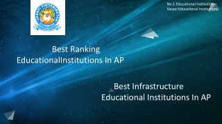 Best ranking educational institutions in AP | Best faculty educational instituti