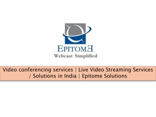 Live webcast platform
