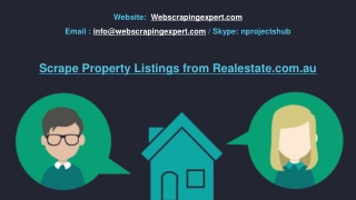 Scrape Property Listings from Realestate.com.au