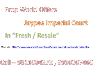 Jaypee Imperial Court Resale,9811004272,Jaypee Imperial Cour