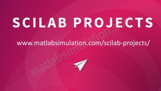 Scilab Projects For Research Scholars