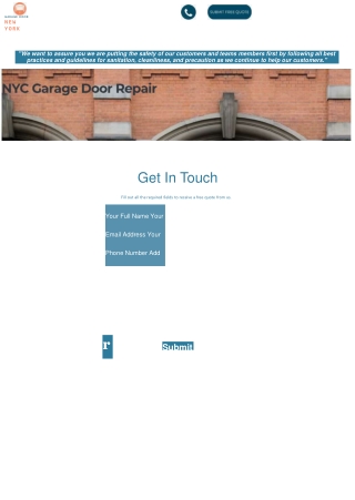 NYC Garage Door Repair