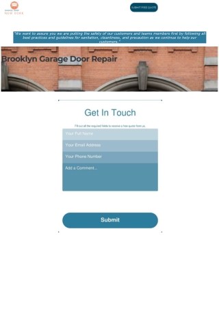 Brooklyn Garage Door Repair
