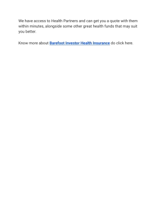 Barefoot Investor Health Insurance