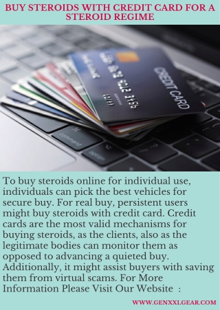 Buy Steroids With Credit Card For A Steroid Regime