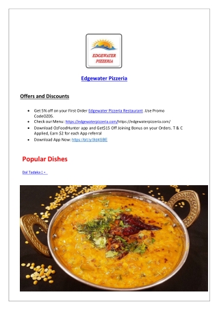 10% Off - Edgewater Pizzeria Menu, WA| Pizza Delivery & Takeaway.