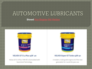 AUTOMOTIVE LUBRICANTS FOR CAR AND BIKE