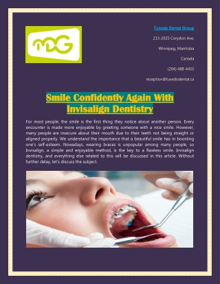 Smile Confidently Again With Invisalign Dentistry