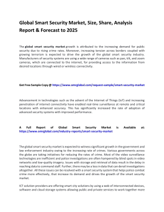 Global Smart Security Market